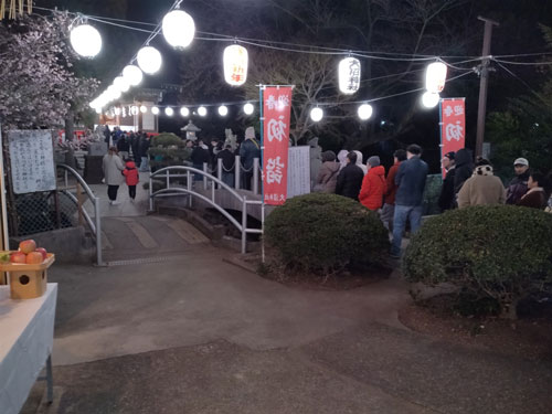 元旦の参拝者の様子